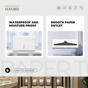 Porte-papier toilette mural en acier écologique FANDA avec revêtement en poudre blanche - Design moderne, garantie 1 an, utilisation au bureau - Product Image 4