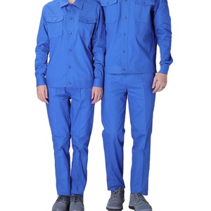 ورشة لحام لإصلاح السيارات ملابس طويلة وقصيرة الأكمام بدلة قطنية عاكسة ميزة حماية العمل تقنيات مطبوعة - Product Image 1