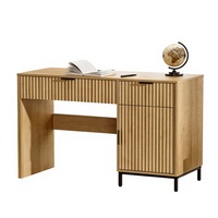 Bureau de direction texturé ondulé, bureau à double tiroir