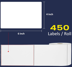 カスタマイズされた自己接着BOPPステッカー配送ラベルバーコードサーマルロールペーパーロジスティック用 - Product Image 2