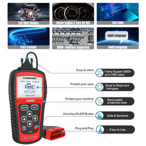 Herramienta para vehículo DIY Escaner Automotriz KONNWEI KW808 OBD2 EOBD CAN escáner de códigos de problemas de motor de coche - Product Image 4