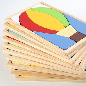 Vente en gros de puzzles 3D, puzzles en bois, jouets éducatifs Montessori, animaux de dessin animé, véhicules, jouets cognitifs en bois pour enfants - Product Image 3