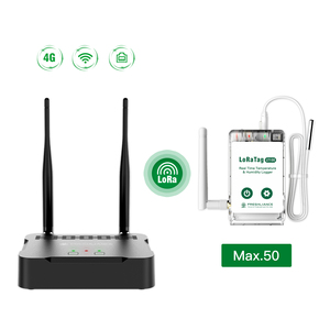 Wifi 4 gam Lan <span class=keywords><strong>Gateway</strong></span> nhiệt độ không dây độ ẩm dữ liệu logger thu phát hệ thống màn hình đám mây ứng dụng di động - Product Image 1