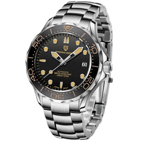 Montre mécanique étanche en acier inoxydable, montre d'affaires multifonctionnelle lumineuse pour hommes, aiguilles lumineuses, affichage de la Date