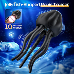 Ejercitador estimulador de glande, masajeador, entrenador de retraso de pene, vibrador para hombres, equipo masturbador masculino, Juguetes sexuales para hombres adultos - Product Image 2