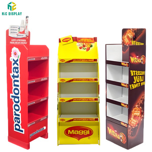 OEM tùy chỉnh miễn phí đứng POS Tầng Kệ trưng bày siêu thị khuyến mãi mạnh mẽ nhựa hiển thị đứng cho thực phẩm hàng hóa - Product Image 3