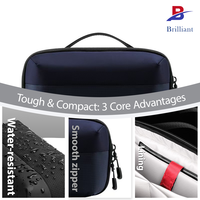 Organisateur d'accessoires électroniques portable grande capacité étanche avec étui de transport pour câbles et rangement numérique