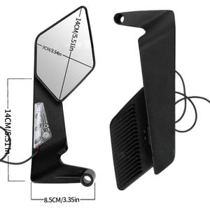 Miroirs de <span class=keywords><strong>moto</strong></span> à vente chaude <span class=keywords><strong>avec</strong></span> <span class=keywords><strong>clignotants</strong></span> LED, surface incurvée, corps en alliage d'aluminium, accessoires universels pour <span class=keywords><strong>moto</strong></span>, fabricants - Product Image 5