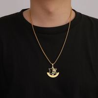 Collier hexagramme hébreu Myshape, symbole des Forces de Défense d'Israël IDF, pendentif en acier inoxydable, bijoux, cadeau de Hanouka