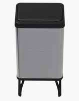 Poubelle pliable, construction robuste, contrôle des odeurs pour restaurant, 50L, qualité d'exportation, homologuée CE