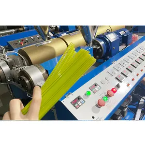 Machine d'extrusion de ligne pour fabrication de paille, plastique PP, ml