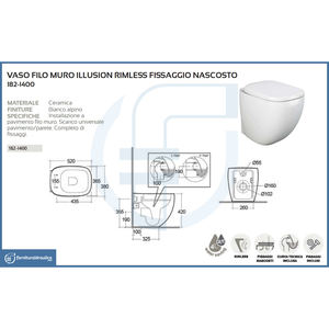 Vaso da Parete Senza Cornice con Fissaggio Nascosto Categoria Prodotto Illusione - Product Image 2