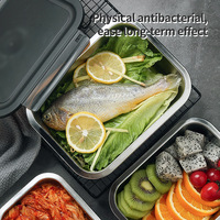 Zhenneng Offre Spéciale 316 Boîte à lunch en acier inoxydable pour enfants 1000ml Grande capacité Snack Bento Box