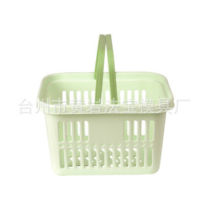 <b>Plastic</b> Shopping <b>Basket</b> Mold For Daily Necessities Injection Molding P20 Material Fixed Mold Horizontal Arrangement - Product Image 1