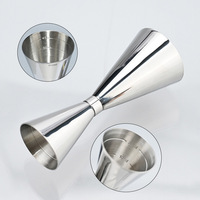 Jigger en acier inoxydable double face, tasse à mesurer pour cocktails, outils de bar, verre à shot, 4 tailles, poli miroir