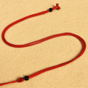 สร้อยคอเชือกหนางานประดิษฐ์ทำด้วยมือแบบเรียบง่ายจี้หินอาเกตคริสตัลสร้อยคอเงิน - Product Image 6