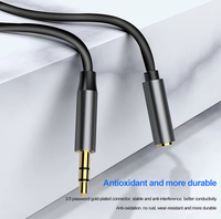 Cable de Extensión de Audio de 3.5mm Macho a Hembra, Cable Auxiliar Jack de 3.5mm para Auriculares, Altavoces, iPhone, Xiaomi, PC