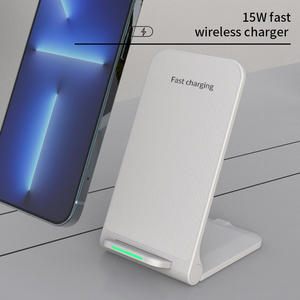 Foldable <b>Wireless</b> Charger <b>Stand</b> 15W Desktop <b>Wireless</b> Charger With <b>Stand</b> Function <b>Wireless</b> Charger Pad Fast <b>Charging</b> - Product Image 3