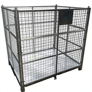 Gabbia per Rifiuti in Rete Metallica Impilabile YOUGU in Acciaio al Carbonio Zincato Anticorrosione, Capacità 1000kg per Magazzino Automatico - Product Image 5