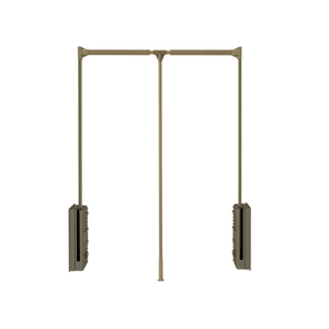 Barra de Armario Plegable de Aluminio Ecológica BENE, de un Solo Nivel, para Montar en la Pared, para Almacenamiento de Ropa - Product Image 5