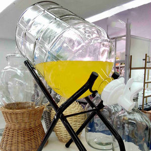 Vendita Calda Bottiglie in Vetro Eleganti da 1, 3 e 5 Galloni Contenitori Durevoli con Chiusura Ermetica per Acqua e Vino - Product Image 6