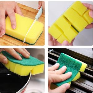 Tùy Chỉnh Mật Độ Cao Nhà Bếp Món Ăn Scrubber Làm Sạch Miếng Bọt Biển Cọ Rửa Pad Với Polyester Miếng Bọt Biển Khối Hộ Gia Đình Món Ăn Rửa Miếng Bọt Biển - Product Image 2