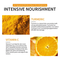 Kit de Soins Cutanés Bio de Haute Qualité au Curcuma et à l'Acide Cojique, Éclaircissant et Hydratant à la Vitamine C, pour Peaux Noires, avec Logo Personnalisé