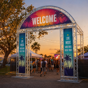 Festival Decorative Custom Durable Aluminum Welcome Arch Arch <b>Truss</b> Metal Welcome Gate <b>Truss</b> Arch <b>Truss</b> - Product Image 1