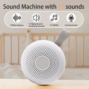 Altavoz de audio inteligente para el hogar para bebés, 15 <span class=keywords><strong>canciones</strong></span> de bebé con ruido blanco, luz nocturna para guarderí<span class=keywords><strong>a</strong></span>, cuidado de <span class=keywords><strong>la</strong></span> <span class=keywords><strong>madre</strong></span> y el bebé, ayuda para dormir - Product Image 6