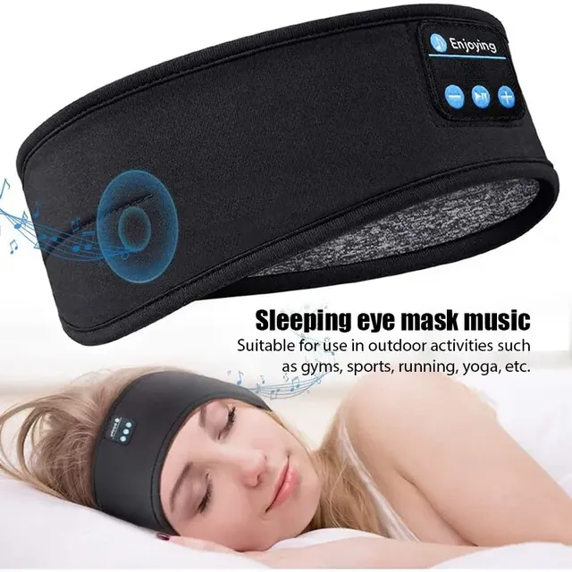 Fone Earphones Sports Sleeping Headband Elastic Wireless Headphones Music Eye Mask Wireless Headset Headband