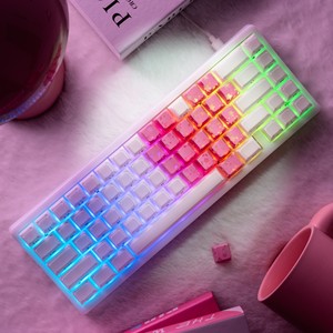XVX 핑크 FlutterBloom OEM 프로필 IMD 기술 기계식 키보드 키캡 PBT + PC 21 키 모든 MX 스위치 MX 스타일 클론 꽃 - Product Image 5