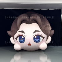 Tête de garçon gonflable personnalisée visage de garçon gonflable dessin animé humain gonflable pour la décoration d'événements publicitaires