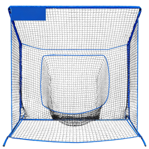 Cage d'entraînement de baseball professionnelle 7x7 pieds avec cadre métallique pour frapper, lancer et récupérer, filet de baseball - Product Image 1