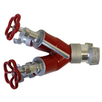 Pembagi Air Aluminium Tipe Guillemin 2 Arah SLfire dengan Katup Gerbang OEM/ODM