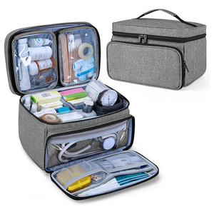 Système Molle avec séparateurs détachables pour trousse de premiers secours d'ambulance - Sac de voyage médical léger et imperméable pour l'été - Product Image 1