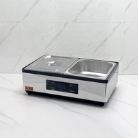 Chauffe-Plats Électrique Professionnel en Acier Inoxydable 9L pour Hôtels et Restaurants, Certifié NSF, Économe en Énergie A++, Idéal pour Buffets