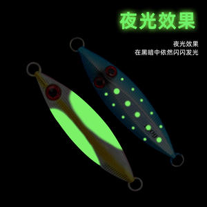 Leurre de pêche en mer, jig métallique lumineux, 100g, 150g, 200g, 250g, pour la pêche au maquereau, <span class=keywords><strong>lancer</strong></span> sur le rivage, pêche au poisson-queue, appât dur - Product Image 5