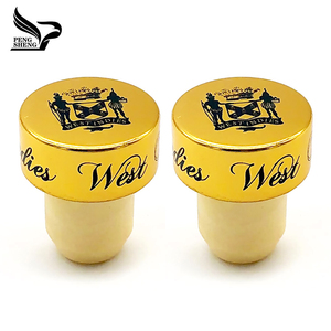Logo personalizzato goffrato t a forma di tappo di Gin sintetico sughero con Alumimia Cap prodotti cinesi - Product Image 2