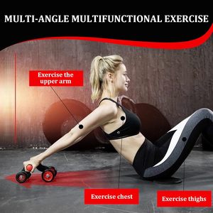 CHENGMO SPORTS entrenador muscular AB rodillo de rueda equipo de gimnasio en Casa 4 ruedas rueda abdominal saludable con rodillera y pastillas de freno - Product Image 3
