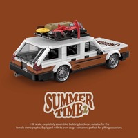PB8824 MOC MINI voiture de sport modèle blocs de construction ensembles MOC petite particule Puzzle créatif jouet blocs jouets pour enfants adulte cadeau