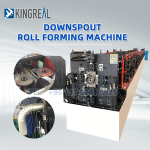 Tự động thép kim loại hình chữ nhật vuông downspout Ống cuộn hình thành máy ống làm máy móc cho máng xối khuỷu tay downspout - Product Image 2