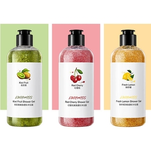 Natural Fruits Body Wash Exfoliating Body Scrub Shower Gel Refresh Nourish Whitening Skincare Nicotinamide Cream ready to ship