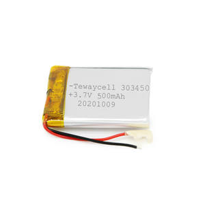 500mAh 303450 3,7 v battery manufacture <span class=keywords><strong>the</strong></span> machine's ion cells packet FOR CAR electrics - Product Image 2