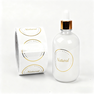 สติกเกอร์ทรงกลมสติกเกอร์กระดาษไวนิลกันน้ำติดฉลากสติกเกอร์พิมพ์โลโก้ - Product Image 3