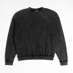 <span class=keywords><strong>Dreaming</strong></span> <span class=keywords><strong>Lion</strong></span> Erkek Sonbahar Harfli Desenli Bisiklet Yaka Sweatshirt-Amerikan Vintage Yıkanmış Saf Pamuk Bol Kesim 380g Kumaş Ağırlığı - Product Image 5