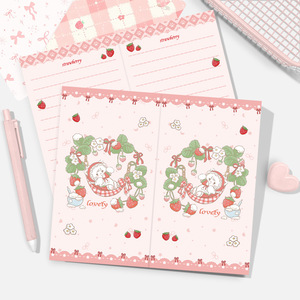 Carnet portable Kawaii <span class=keywords><strong>Mikko</strong></span> A6, pages déchirables et inclinables à 180 degrés, pages couleur, motif chat - Product Image 1