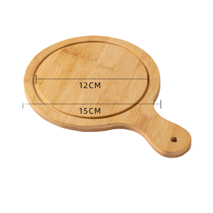 Bandeja <span class=keywords><strong>de</strong></span> Bambú <span class=keywords><strong>de</strong></span> Alta Calidad para <span class=keywords><strong>Pizza</strong></span> con Asa para Cortar <span class=keywords><strong>Pizza</strong></span> y Pan, para Hornear o Servir - Product Image 4