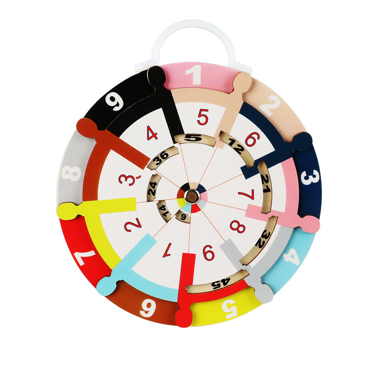 Деревянные 2 в 1 двухсторонние образовательные математические размножения пластины математические обучающие игрушки для детей