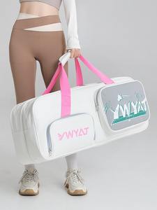 Custom Badminton Tennis Double Shoulder 3/6 Pack Thick <b>Mesh</b> <b>Bag</b> for Men's Women's Racket for Sport Gym Use - Product Image 2