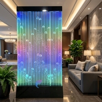 Cloison mobile murale à bulles dansantes en acrylique avec éclairage LED numérique programmable sur mesure pour la vente en gros